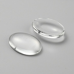 Glas cabochons GLAA-WH0035-34