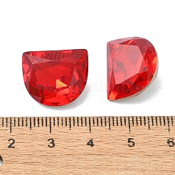 Facettierten Glas Strass cabochons GGLA-C032-03