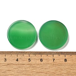 Natürlicher grüner Onyx-Achat (gefärbt und erhitzt) Cabochons G-Q018-08A