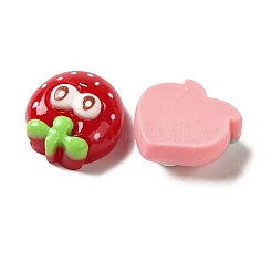 Undurchsichtiges Harz lustige große Augen Obst Decoden Cabochons RESI-H164-06