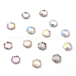 K9 facettierte Glas Strass Cabochons GLAA-H106-H01-M
