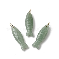 Резные подвески из натурального зеленого авантюрина&nbsp;G-G314-01G-03