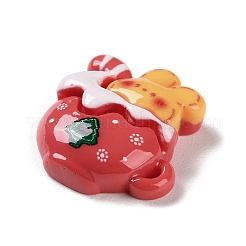 Undurchsichtige Harz-Cabochons des Weihnachtsthemas RESI-F053-B04