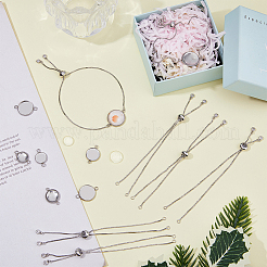 DIY Blanko-Armbandbausätze mit Kuppelgliedern DIY-DC0002-48