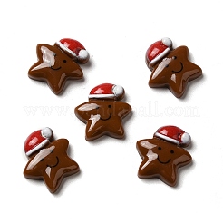 Weihnachtliche Cabochons aus undurchsichtigem Harz RESI-K019-36
