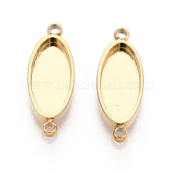 Cabochon-Fassungen für Verbindungsstücke aus Edelstahl 304 STAS-N115-34G