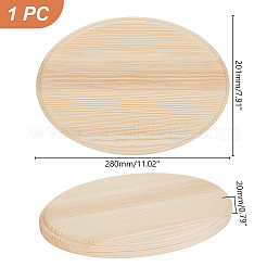 Unvollendete natürliche Buchenholz-Cabochons für DIY-Handarbeit WOOD-WH0125-12