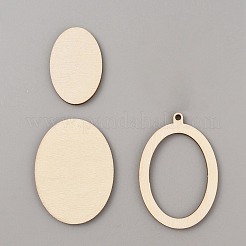 Holzanhänger Cabochon-Fassungen DIY-WH0453-05H
