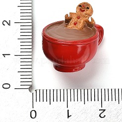 Undurchsichtige Harz-Cabochons des Weihnachtsthemas CRES-Q007-01C