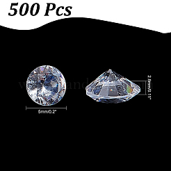 500 Stück Zirkonia-Cabochons ZIRC-PH0001-40