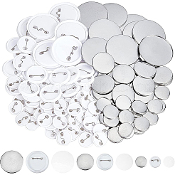 250 Satz 3 Stil Eisen Brosche Cabochon Lünette Einstellungen DIY-BC0004-80
