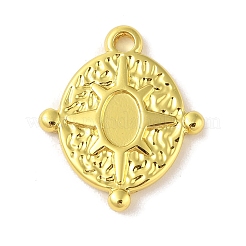 Cabochon-Fassungen für Anhänger aus Edelstahl 304 STAS-A097-07G