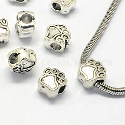 Metall Großlochperlen X-PALLOY-S079-048AS