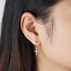 Shegrace rhodinierte Creolen aus 925 Sterlingsilber JE608A