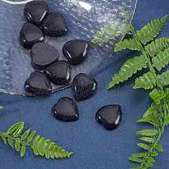 10 Stück synthetische blaue Goldfluss-Cabochons G-SC0001-51A