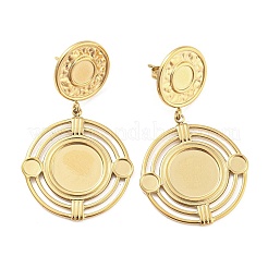 Ohrstecker-Beschläge aus Edelstahl 304 STAS-P333-01G