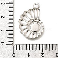 Cabochon-Fassungen für Anhänger aus Edelstahl 304 STAS-E545-04A-P