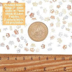 700 Stück Messing-Cabochons im 14-Stil MRMJ-OC0003-33