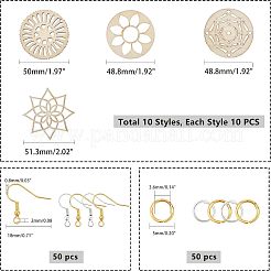 DIY baumeln Ohrring machen Kits DIY-NB0003-78