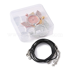 Kit zum Selbermachen einer Halskette mit Flügelanhänger DIY-FS0003-05