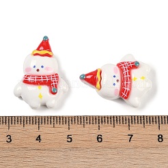 Weihnachts-Deko-Cabochons aus undurchsichtigem Harz CRES-M036-12D