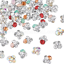 42 Stück 7 Farben Legierung Strass Cabochons MRMJ-HY0001-01