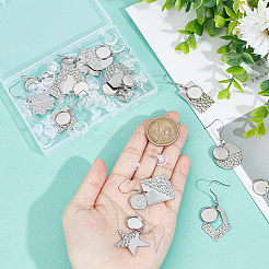 DIY Rohling-Set für gewölbte Ohrringe DIY-SC0021-80