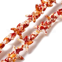 Нити из синтетических бирюзовых бусин&nbsp;G-P507-04C