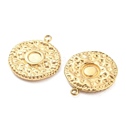 Cabochon-Fassungen für Anhänger aus Edelstahl 304 STAS-P333-02G