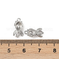 Cabochon-Fassungen für Anhänger aus Edelstahl 304 STAS-G356-07P-02