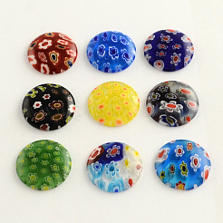 Handgefertigte Millefiori Glas Cabochons LK-R006-07