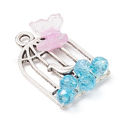 Tibetischer stil Aluminium Anhänger & Charms PALLOY-JF03717
