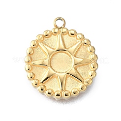 Cabochon-Fassungen für Anhänger aus Edelstahl 304 STAS-H233-22G