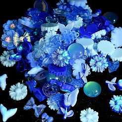 Leuchtende Cabochons aus undurchsichtigem Harz CRES-U006-01F