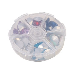 Glas spitze zurück und zurück plattierter strass RGLA-JP0001-02