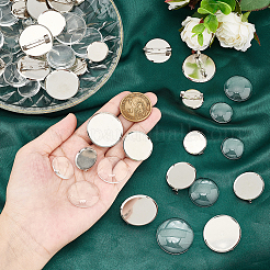 DIY-Set zur Herstellung einer leeren Kuppelbrosche DIY-UN0004-73