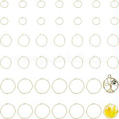 Chgcraft 42pcs 3 Stile Legierung offene Lünette große Anhänger FIND-CA0005-78