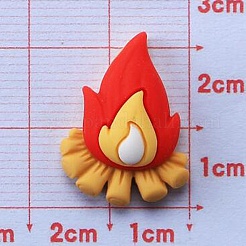 Cabochons aus undurchsichtigem Harz mit Camping-Motiv RESI-E027-04B