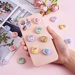30 stücke spielkonsole schleim opak harz cabochons flatback cartoon spiel schleim harz charms bunte cartoon verschönerung cabochon für diy handwerk scrapbooking telefonhülle dekor JX286A