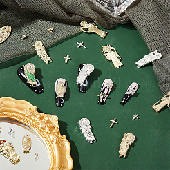 42 stücke 21 stil legierung cabochons MRMJ-GA0001-18