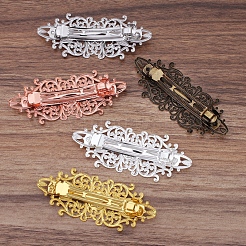 Vintage Haar-Accessoires Haarspange Eisen Zubehör OHAR-PW0001-035AB
