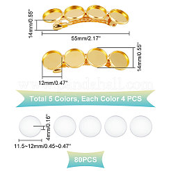 DIY Blanko Kuppel Haarspangen Schmuck Kits DIY-UN0004-70