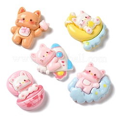 Weltraumthema undurchsichtige Decoden-Cabochons aus Harz CRES-Z006-09
