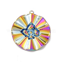 Ionenbeschichtung (IP) 304 Edelstahl Anhänger Strass-Einstellungen STAS-B032-17MC