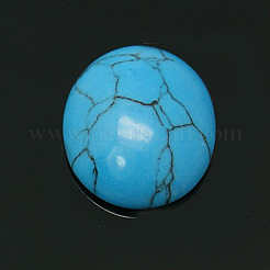 Oval synthetischen Türkiscabochons G-I171-10x14mm-04