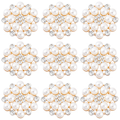 25pcs Legierung Strass Cabochons ALRI-GA0001-08A