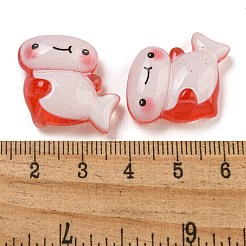 Cabochons aus opakem Harz mit Eismeer-Motiv CRES-D040-02D