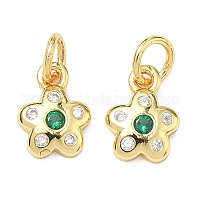 Латунные микро проложить кубического циркония подвески&nbsp;KK-P348-05G-02