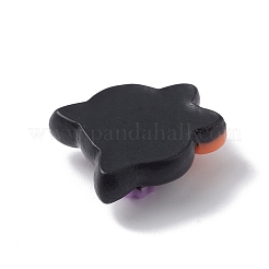 Undurchsichtige Harz-Cabochons zum Thema Halloween RESI-E035-01H