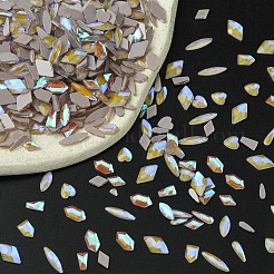 Durchscheinende Strass-Cabochons aus Glas mit flacher Rückseite MRMJ-T063-367